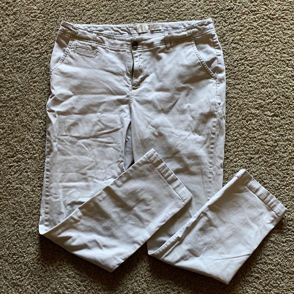 Tan stretch pixie ankle cropped pants